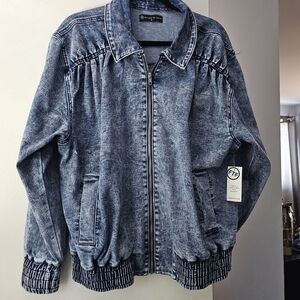 Denim Zip-Up Jacket